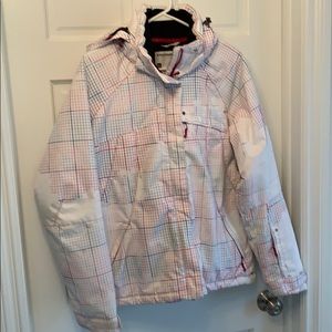 Salomon ski jacket. Super warm. Detachable hood.